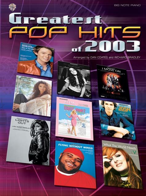 Greatest Pop Hits of 2003: Piano Book | Sheet Music