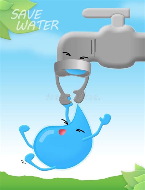 Save water stock illustration. Image of maintaining, cloud - 33450091