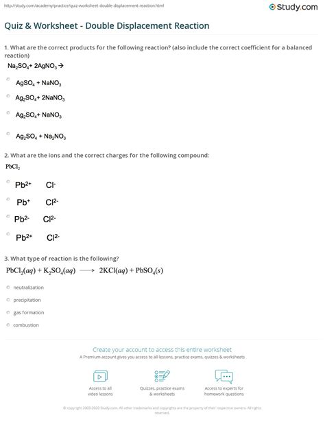 😂 5 examples of displacement reaction. Examples of Chemical Reactions ...