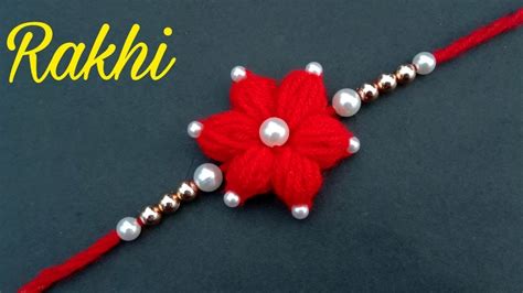 How To Make Rakhi//At Home//Rakhi Making// Useful & Easy - YouTube