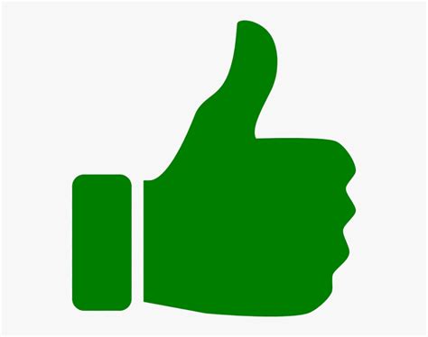 Thumbs Up Icon Green Th Clip Art Transparent Png - Green Thumbs Up Clipart, Png Download ...