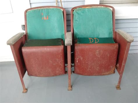 Vintage Cinema Seats Movie Theater Seats Bucket Seats Metal Upholstered Livingroom Furniture ...