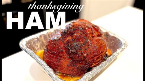 Smoked Holiday Ham on Pellet Grill - YouTube