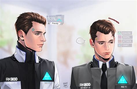 Detroit become human Connor x RK900 By: @modas__ds | Детройт, Смешной шерлок, Фотографии профиля