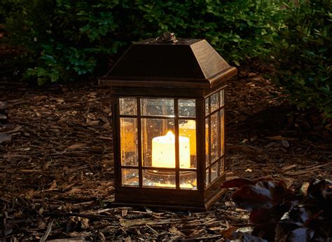 US Waterproof Solar LED Candle Light Garden Yard Landscape Lantern Hanging Lamp Home & Garden ...