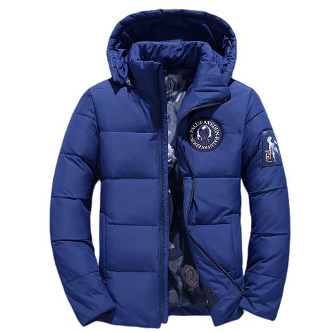 Winter Thick Warm Down Jackets Men's Snow Overcoat Casual Slim Fit ...