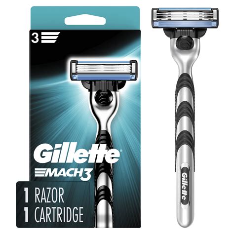 Gillette Mach3 Men's Razor Handle + 1 Blade Refill - Walmart.com
