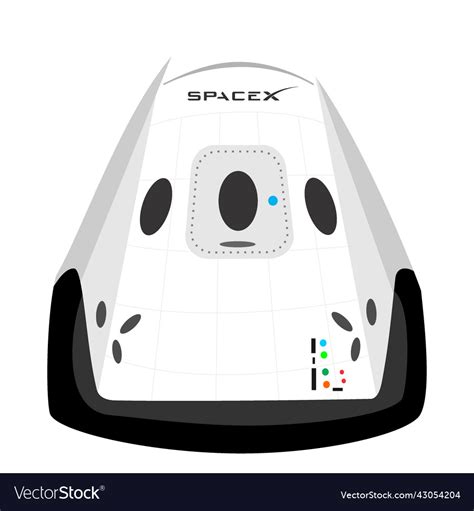 Spacex spacecraft icon Royalty Free Vector Image