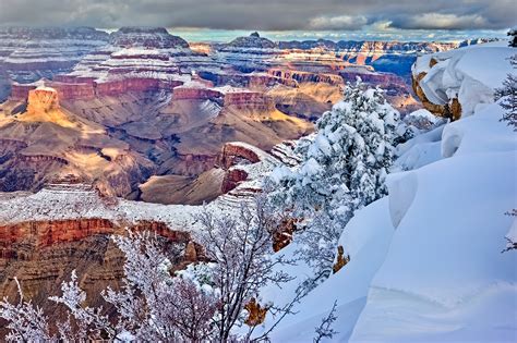 The Grand Canyon currently has 6 inches of snow. | Rebrn.com