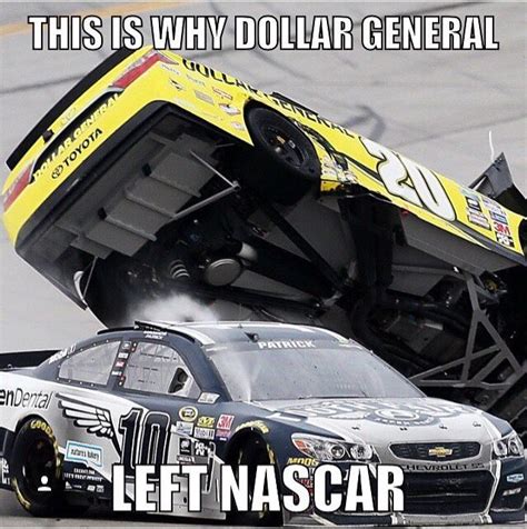 This might be true | Nascar crash, Nascar memes, Nascar racing