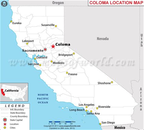 Where is Coloma, California