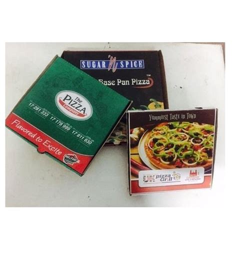 Multicolor 8X8X2 Inch Pizza Packaging Box, Capacity: 500 ml at Rs 18 ...