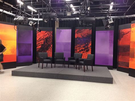 Communications Complex constructs new talk show set | Bryant Archway ...