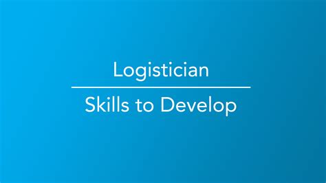 How to Become a Logistician - Career Girls - Explore Careers