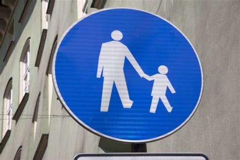 Pedestrian and Bike Lane Sign Stock Photo by ©kevers 4099705