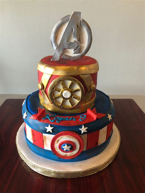 Avengers Birthday Cake - Adrienne & Co. Bakery | Avengers birthday cakes, Superhero cake, Cake