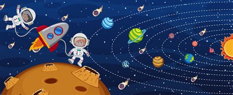 Outer Space Cartoon Vector Art, Icons, and Graphics for Free Download