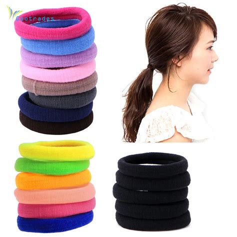 50pcs/set Hair Bands lowest price for beautifully womens Girls Elastic Hair Ties Band Rope ...