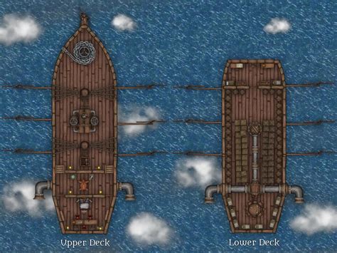 A battle map of an airship, any feedback or criticism is welcome : r/inkarnate