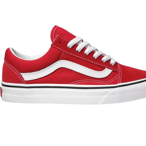 Vans Women's Old Skool Red Shoes | Women's Athletic Shoes | Shoes | Shop The Exchange