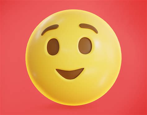 3D model Relieved face Animated Emoji VR / AR / low-poly | CGTrader