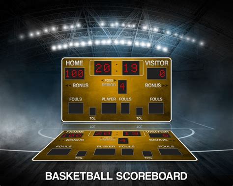 Basketball Scoreboard Template