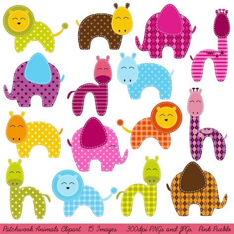 Animales patchwork - Imagui