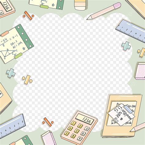 Math Calculator PNG Transparent, Math School Supplies Hand Drawn ...