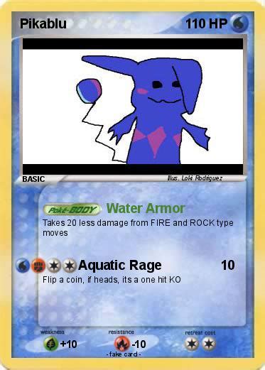 Pokémon Pikablu 19 19 - Water Armor - My Pokemon Card