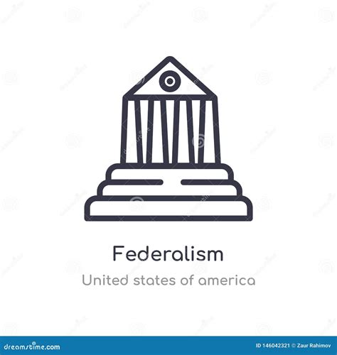 Federalism Icon. Trendy Modern Flat Linear Vector Federalism Icon On White Background From Thin ...