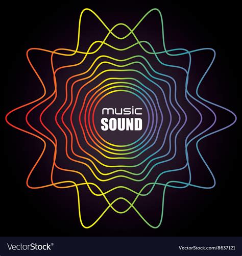 Music sound design Royalty Free Vector Image - VectorStock