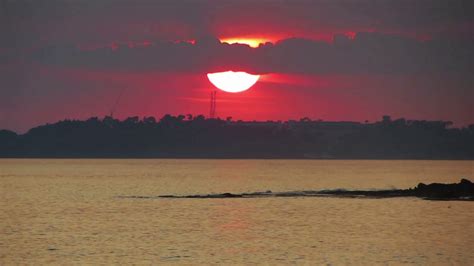 Timelapse Sunset With Clouds Over Sea Stock Footage SBV-347343513 ...