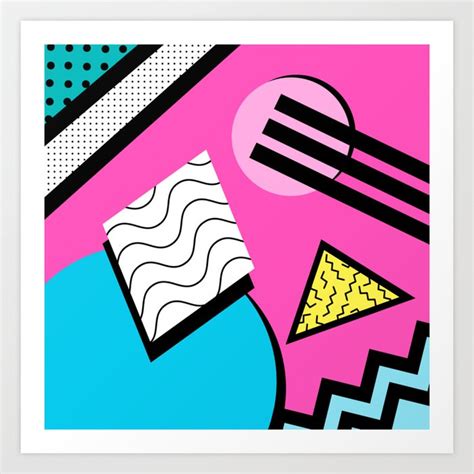 80s Memphis Design Pattern Art Print by Stay Rad | Society6