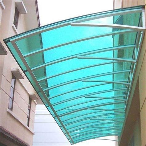 Green Film Coated Polycarbonate Roofing Sheets, Thickness Of Sheet: 2-5 ...