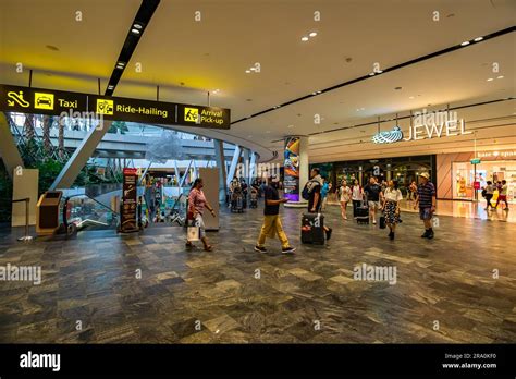 Arrival area in Changi Airport Terminal 1, it is connected to Jewel ...