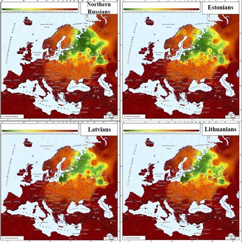 Genetic affinity of North Russians, Estonians, Latvians, Lithuanians (Y-DNA-derived) [981x981 ...