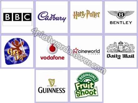 Logo Quiz UK Brands Answers | 4 Pics 1 Word Daily Puzzle Answers