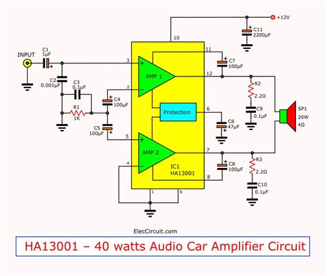 Tda2050 Audio Amplifier Circuit Diagram