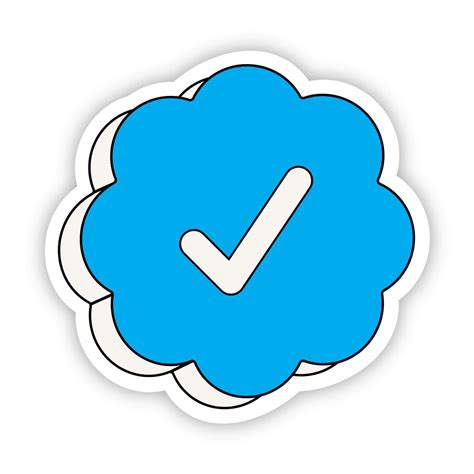 "Twitter Verification Badge" Sticker – Big Moods