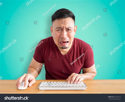 Sad Crying Face Asian Man Who Stock Photo 644102413 | Shutterstock