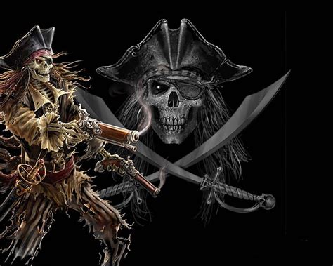 720P free download | Pirate skeleton, skeleton, fantasy, 3d, weapon ...