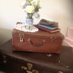 Vintage Suitcases & Books - Cloud Nine Weddings