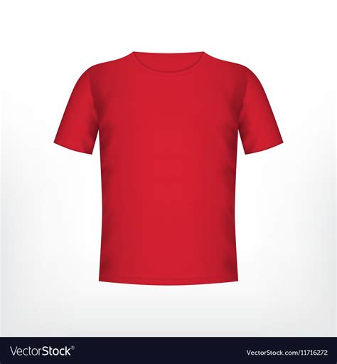 Mens red t-shirt Royalty Free Vector Image - VectorStock