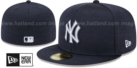 New York Yankees 2023 CLUBHOUSE Heather Navy Fitted Hat