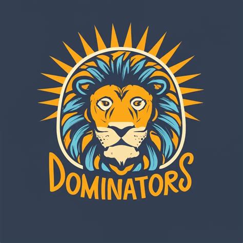 LOGO Design For Dominators Majestic Lion Emblem with Powerful Typography | AI Logo Maker