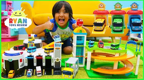 Toys Toys & Hobbies TV & Movie Character Toys The Little Bus Tayo Toy Parking Garage Service ...