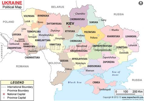 Ukraine Map Europe