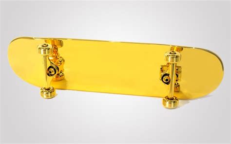 A New York company has launched a gold plated skateboard for $15,000