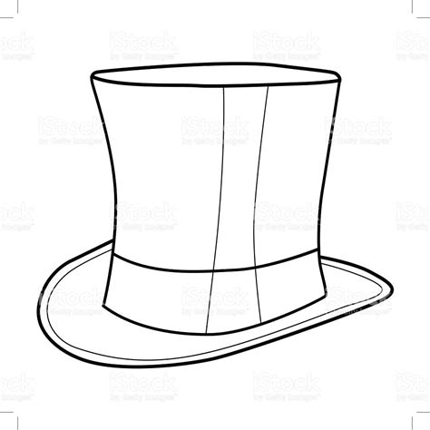 Top Hat Coloring Page at GetColorings.com | Free printable colorings pages to print and color