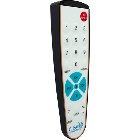 Clean Remote Big button universal TV or TV plus cable box - Apara Supply